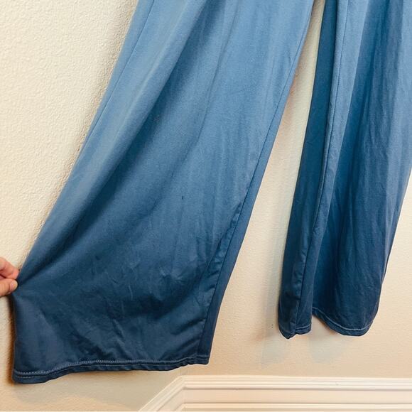 ALL THREADS Blue V Neck Jumpsuit Sleeveless Elastic Waist MEDIUM Pockets - Picture 7 of 8